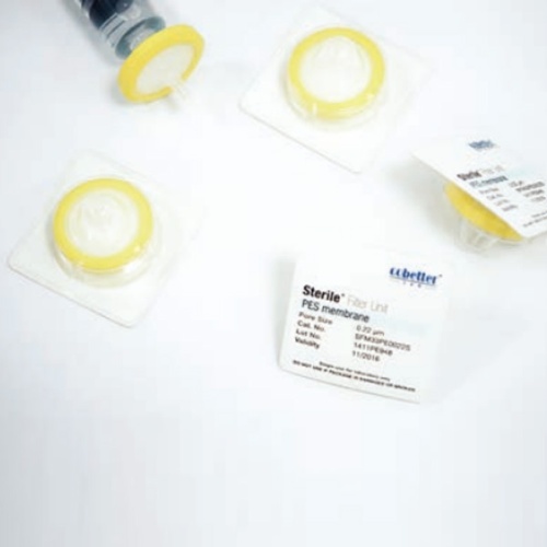Шприцевые фильтры Sterile 0.22 мкм, 33 мм гидрофобные стерильные ПВДФ 100 шт.